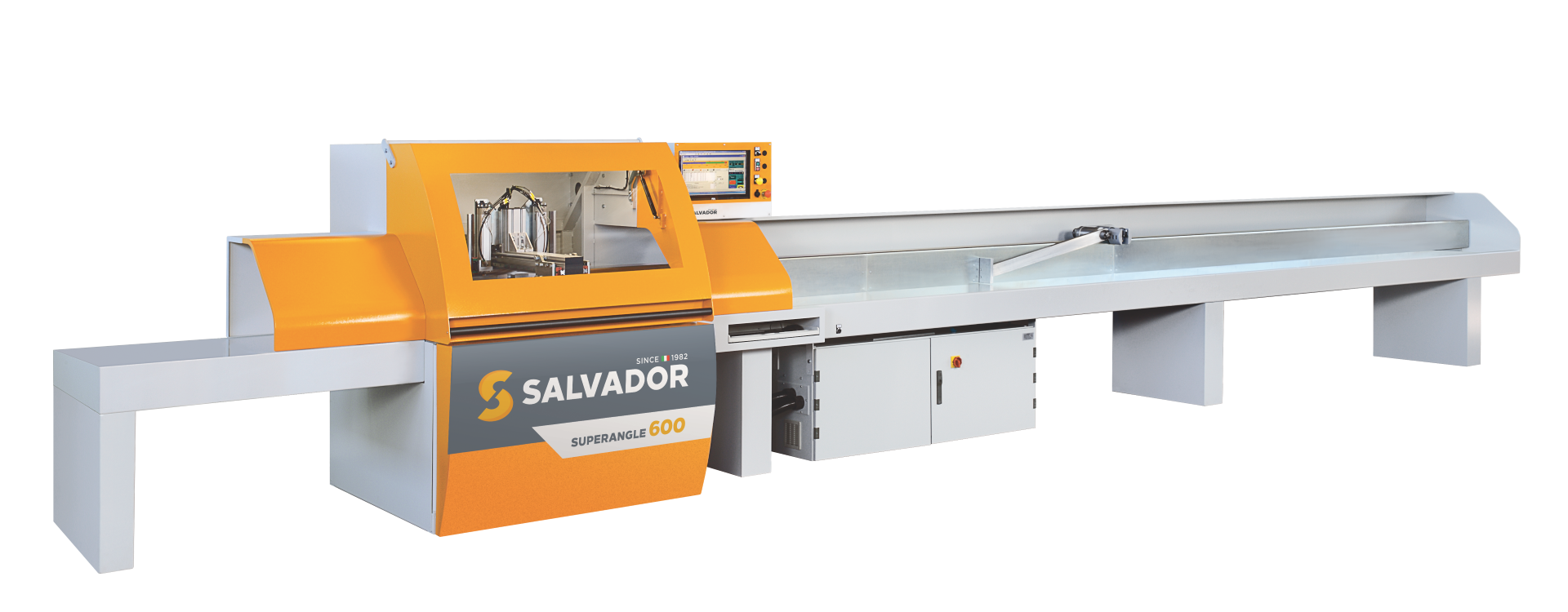 Automatic cross saw with the pusher - SALVADOR SuperAngle 600